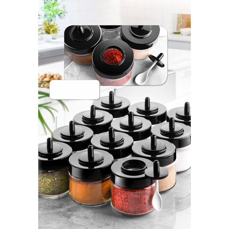 Set of 12 spice shop jars